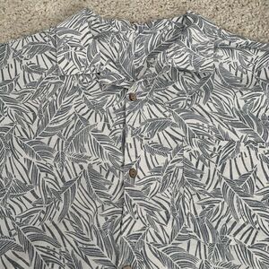 Coofandy Shirt Mens XXL Muted Floral Tropical Short Sleeve Button Up Hawaiian